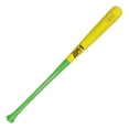 thumbnail image 1 of Beisbolmania Bat Beisbol Maple Pro BM271 33.5 Verde con Amarillo, 1 of 4