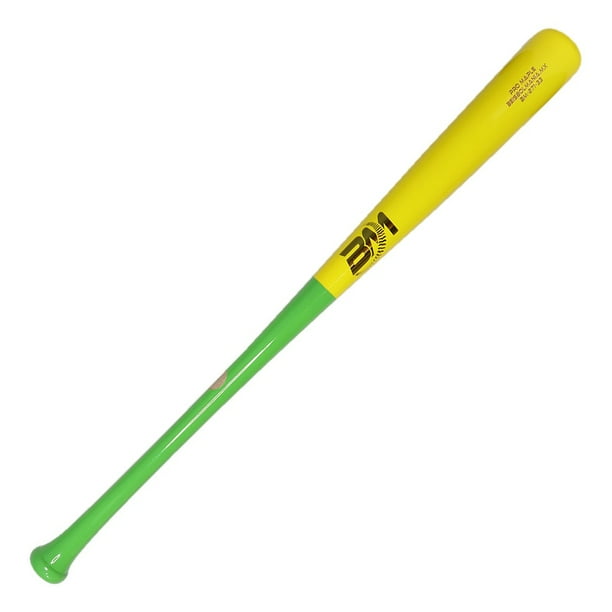 Beisbolmania Bat Beisbol Maple Pro BM271 33.5 Verde con Amarillo