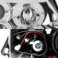 thumbnail image 3 of AKKON - For BMW E90 3-Series 4 Doors Sedan Chrome Clear Halogen Type LED Ring Eye Lid Projector Headlights, 3 of 7