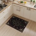 thumbnail image 2 of ODIKA Dark Gothic Coiled Serpent With Abstract Floral Vines Snake Art Refined Stain Resistant Flatwoven for Entryway, Kitchen, Mudroom, 2 of 7