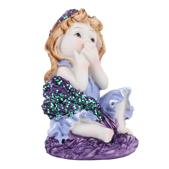 Statue Fairy de Fleurs Décor Artistique Captivant Figurine Fairy pour Jardin Extérieur