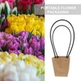 thumbnail image 4 of Flower Gift Bags Waterproof Tote Wedding Bouquet Arrangement Kraft Paper 10 Pcs, 4 of 6