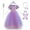 Purple, variant on IBTOM CASTLE Girls Princess Dress Halloween Cosplay Fancy Dress up Christmas Birthday Party Long Maxi Puffy Dresses with Accessories 7PCS Outfits