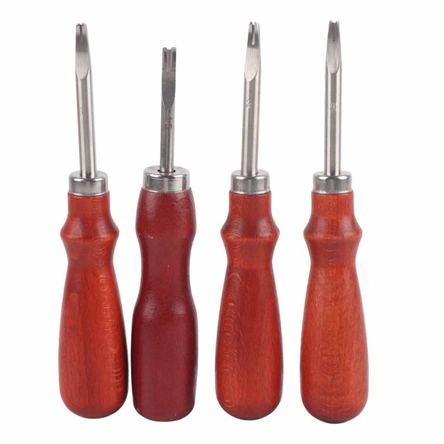 Leather Edge Beveler, Leather Edger 4 Pcs Comfortable Grip High Hardness For Handbags For Wallets For Belts