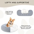 thumbnail image 3 of Cama para perros Bunlitent Calming Plush Anxiety Donut, 46 pulgadas, gris, 3 of 6