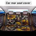 thumbnail image 5 of Western Texas Star Vintage Style Stars On Wood Panel Print Rustic Car Rear Seat Covers,Bench Back Seat Cover , Easy to Install Universal Fit for Cars Trucks Vans And SUVs, 5 of 6