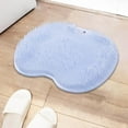 thumbnail image 2 of Langgg Shower Foot Scrubber Mat with Suction Cups Sturdy Scrubber Cleaner Feet Clean for Exfoliating Dead Skin Blue, 2 of 9