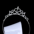 thumbnail image 7 of Jiaroswwei Kid Girls Elegant Heart Rhinestone Embedded Bridal Princess Tiara Crown Headband, 7 of 7