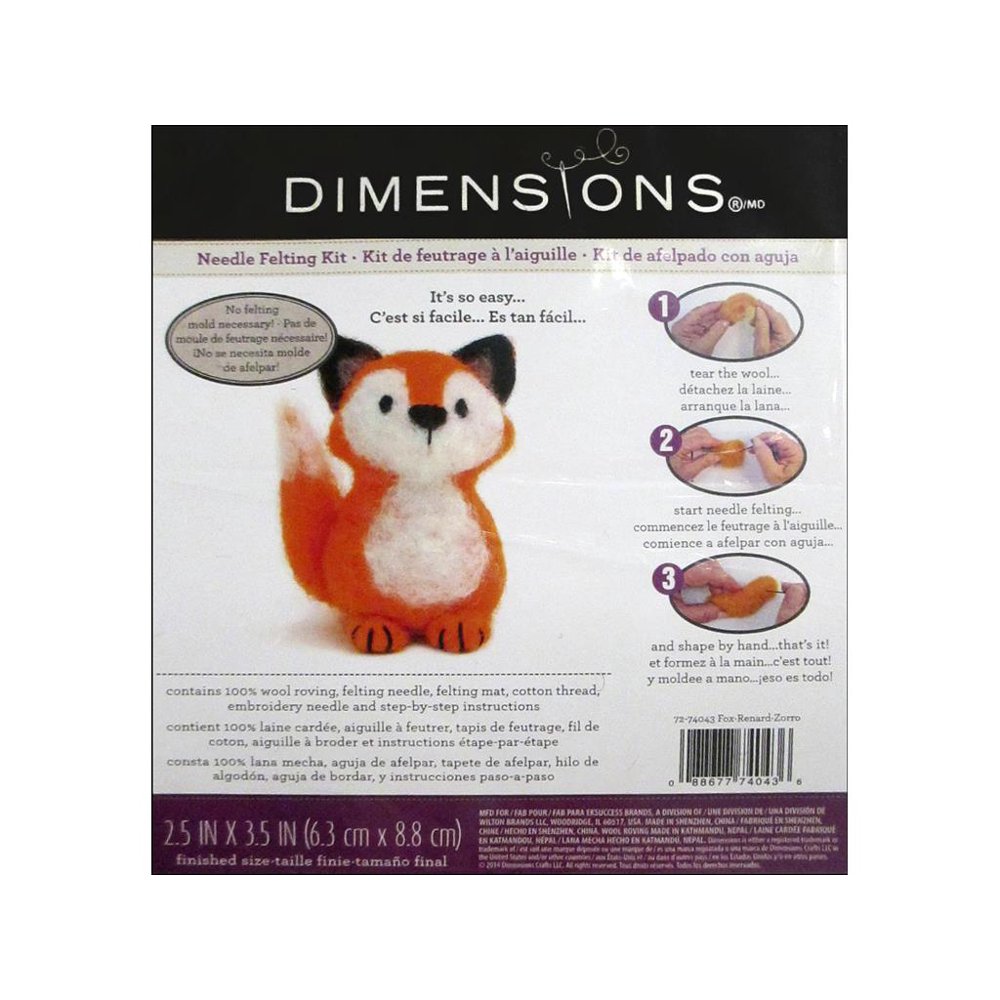 Dimensions Needle Felting Kit Fox