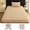 39*75inch,Khaki, with Pillowcase, variant on Plush Tufted Velvet Bed Fitted Sheet,Thick Warm Fluffy Mattress Protector Cover