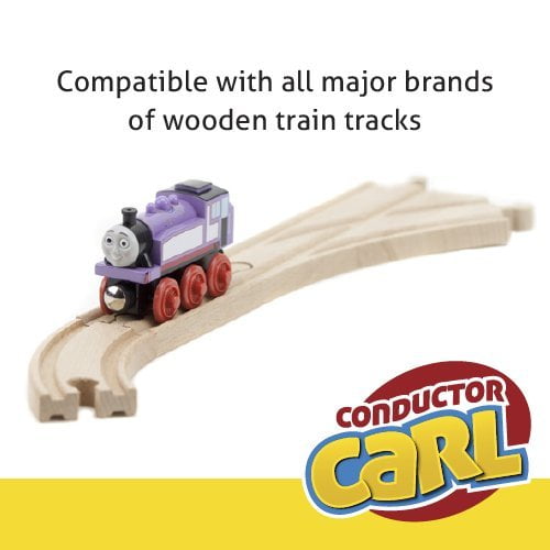 Conductor Carl Wooden Toy Train 56 Pieces Play Train Set