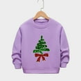 thumbnail image 2 of DxhmoneyHX Kids Clothes Fashion Cute Xmas Tree Christmas Sweatshirts Soft Comfy Fleece Lined Warm Long Sleeve Going Out Tops Festival Outfits Size 9 Years, 2 of 5