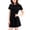 Black, variant on Women's Casual Summer Short Sleeve T-Shirt Dress A-Line Round Neckline Beach Swing Dress "L, Green"