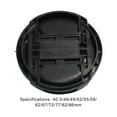 thumbnail image 6 of AURORA TRADE Lens Cap Professional Anti-scratch Lightweight Digital Camera Lens Protective Cover for Canon 49/52/55/58/62/67/72/77/82mm, 6 of 8
