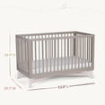 thumbnail image 6 of Little Seeds Pala 4-in-1 Convertible Baby Crib, True White/Whitewash, 6 of 14