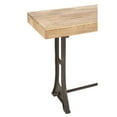 thumbnail image 2 of Appealing Metal Wood Console Table Brown, 2 of 5