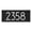 Black/Silver, variant on Custom Mailbox Address Plaque, Personalized House Number Sign with Modern Numbers