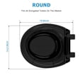 thumbnail image 6 of Toilet Seat,Round Toilet Seat with Built-In Potty Training Seat, Slow Close and Magnets,for Adult and Child, 6 of 7