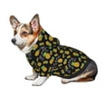thumbnail image 7 of Fotbe Pineapple Print Small Dog Sweater Hoodies Pet Grey Hooded Soft Fleece Sweatshirts with Pocket Fall Winter Puppy Cat Sweaters Warm Clothes-X-Large, 7 of 7