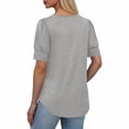 thumbnail image 5 of Ailaofu Women's Puff Short Sleeve Sweater 2026 Spring Summer Tops Trendy Business Casual Outfits Work Blouses Clothes, 5 of 7