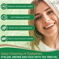 thumbnail image 3 of NOVEHA 120PCs Tea Tree & Coconut Oil Eyelid & Lash Wipes For Demodex, Blepharitis & Itchy Eyes, Eyelash Wipes With Aloe Vera, Daily Eye Cleanser, 3 of 6