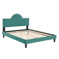 thumbnail image 3 of Modway Soleil Performance Velvet King Bed in Teal, 3 of 10