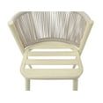 thumbnail image 4 of Furniture of America Tropaz Aluminum 3-Piece Patio Bistro Set, Natural, 4 of 5