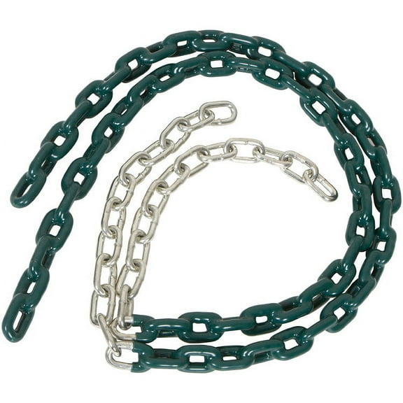 Swing Set Stuff Inc. 3.5 Ft. Coated Trapeze Chain Pair (Green)