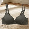 thumbnail image 2 of Hrsba No Underwire Bra,Solid Color Supportive Push Up Breathable Lightweight Regular Wear Intimates for Women, 2 of 7