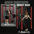 thumbnail image 4 of Mikolo Power Rack Lateral Raise Attachment, Compact Standing Lateral Raise Machine, 13 Adjustable Positions Shoulder Machine for 180LBS Weight Capacity, 4 of 10