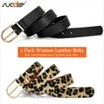 thumbnail image 5 of SUOSDEY Plus Size Belt for Women Fashion Leather Belt with Gold Curved Pin Buckle, 5 of 7