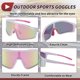 thumbnail image 5 of 1 juego de gafas de motocicleta Tri-Acetyl Cellulos PC UV400 gafas de sol para deportes al aire libre para motocross, bicicleta de tierra, ATV, lente rosa, marco blanco, 5 of 6