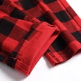 thumbnail image 6 of WTXUE Mens Jeans, Male Casual Mid Waist Tight Jeans Pant Plaid Print Zipper Fly Pocket Pencil Pant Trousers, 6 of 6