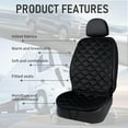 thumbnail image 3 of Car Seat Heater, Black Universal 12V Car Heated Seat Cushion, Cigarette Lighter Heated Seat Cushion, Temperature Adjustable, Fast Heating, Soft Warm Heating Pad for Most Auto (Driver+Passenger Side), 3 of 6