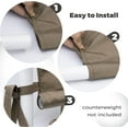 thumbnail image 4 of Universal Canopy Cover Replacement for 17x6.8 Ft Outdoor Pergola Structure, Garden Pergola Shade for Gazebo Patio Porch Balcony, Outdoor Waterproof Pergola Canopy Top(Cover Only) (Khaki), 4 of 7