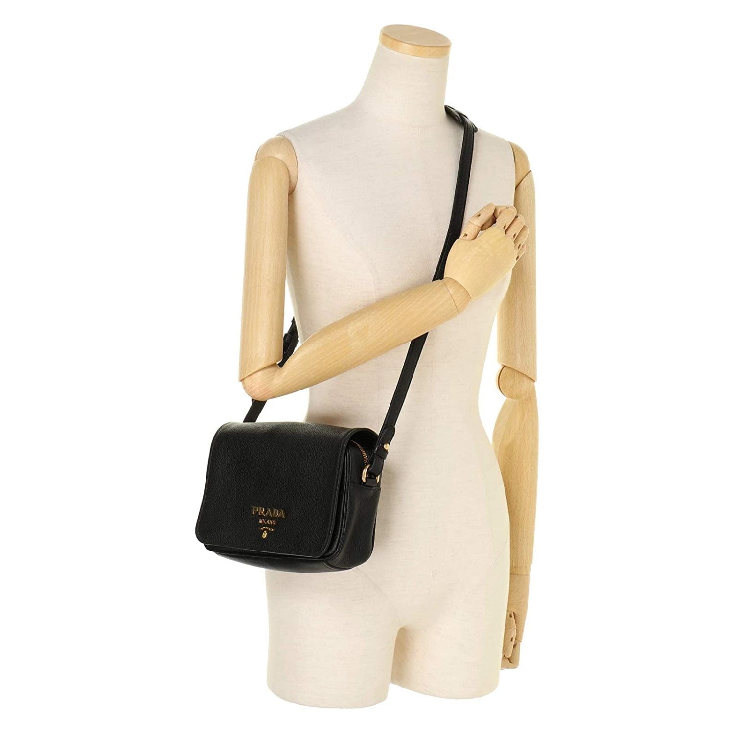 Prada Vitello Phenix Argilla Grey Leather Flap Crossbody Bag 1BD163 – ZAK  BAGS ©️