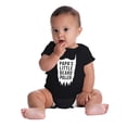 thumbnail image 4 of Papa's Little Beard Puller Humor Romper Boys or Girls Infant Baby Brisco Brands NB, 4 of 6