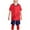 Red, variant on Boys Girls Summer Outfits, Boys Athletic Shorts Set 2 Piece Activewear Clothing Set, Children's Gradient Basketball Suit Set Training Kit Sweat Absorbing Side Pockets Sports Suit 3 Years