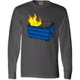 thumbnail image 3 of Inktastic Dumpster Fire Long Sleeve T-Shirt, 3 of 5