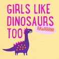 thumbnail image 3 of CafePress - Girls Like Dinosaurs Too RAWRRHH T Shirt - Cute Toddler T-Shirt, 100% Cotton, 3 of 4