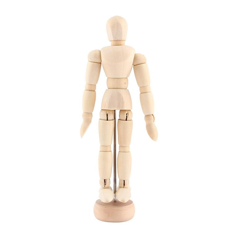 Haofy Sketch Mannequin,Drawing Art Mannequin,Art Class Wooden Figure Male Manikin  Mannequin Wood Movable Model Display Crafts 5.5inch 