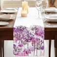 thumbnail image 3 of Table Runners 90 Inches Long Dress Scarves, Spring Floral Farmhouse Coffee/Dining/Kitchen Table Runner for Living Room, Pink Onion Dandelion Flowers Botanical 13x90 Inch, 3 of 9