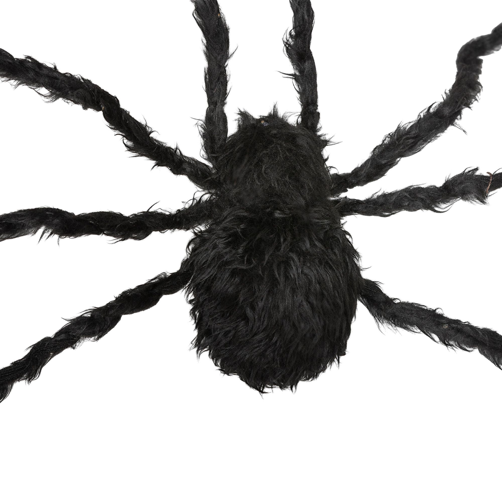 Light Up Giant Halloween Spider Decoration with Bendable Legs, Battery Operated Purple LED Glowing Spider Prop for Haunted House Indoor Covered Outdoor Holiday Decor