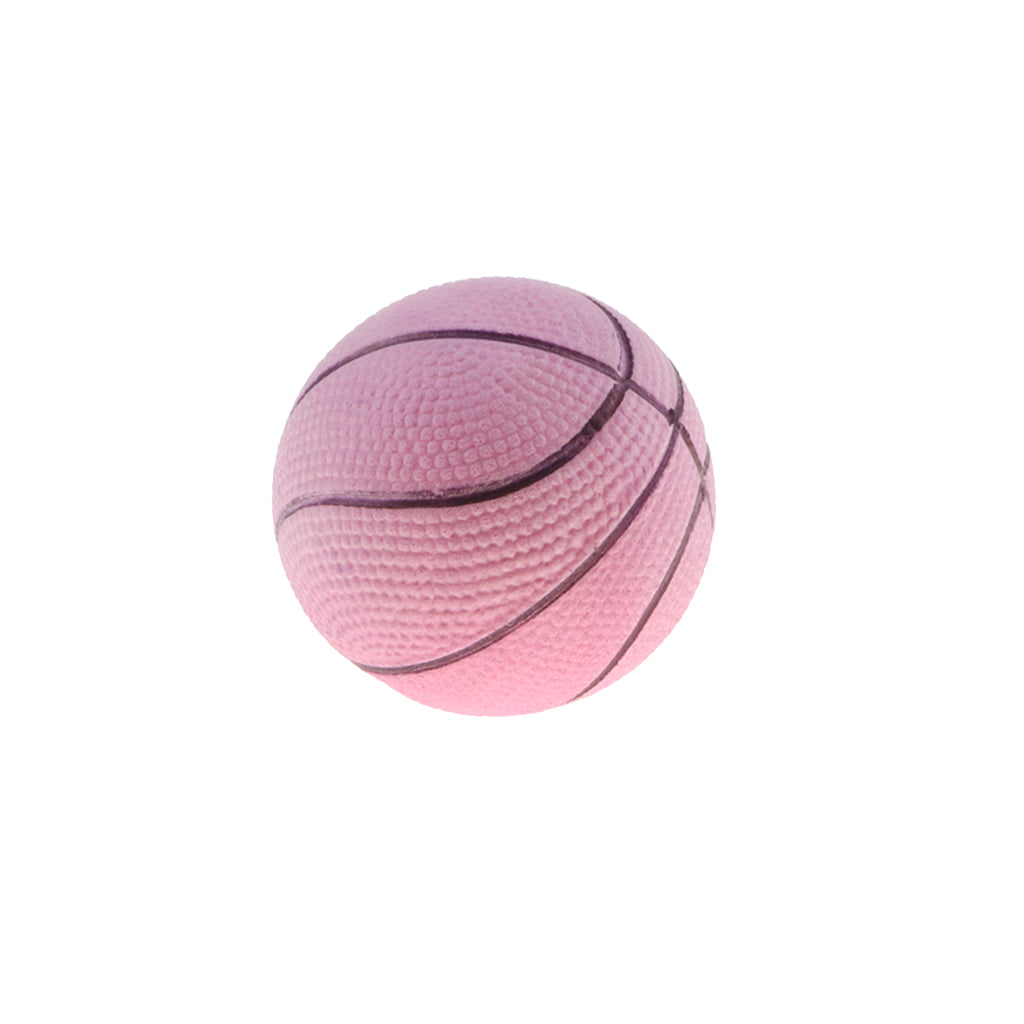 6pieces Mini Bouncy Balls EVA Basketball Party Bag Filler for Kids Toy Blue 