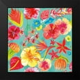 thumbnail image 2 of Farida Zaman 15x15 Black Modern Wood Framed Wall Art Titled - Tutti Frutti Pattern IB, 2 of 5
