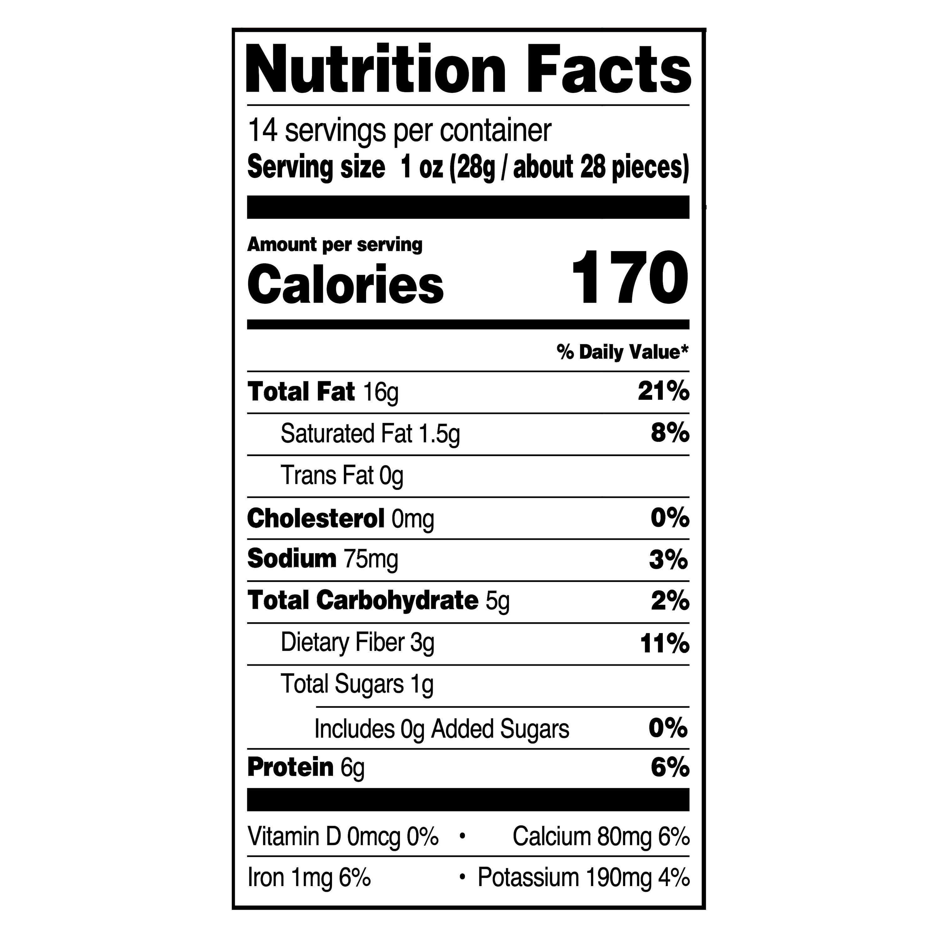 Great Value Roasted & Salted Almonds, 14 oz