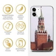 thumbnail image 4 of Caseyard TPU Clear Case for iPhone 13 Pro with Kremlin design phone cover, 4 of 7
