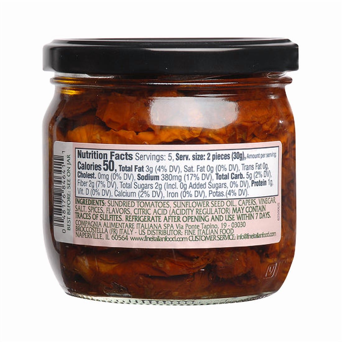 (Pack of 6), Mantova Sundried Tomatoes with Herbs, 11.3 oz