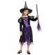thumbnail image 2 of Disfraz de bruja para niñas, traje de fiesta de Halloween, conjunto de cosplay con sombrero, disfraz de cuento de hadas para niñas, 2 of 7