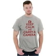 thumbnail image 4 of Keep Calm Carry A Camera Photographer Plus Size Crewneck Graphic Tee Shirt Brisco Brands 2X, 4 of 5
